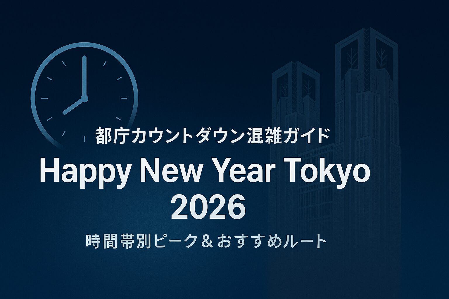 2025-26】都庁カウントダウン「Happy New Year Tokyo 2026」完全ガイド 